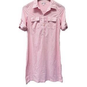 Peter Millar Gingham Check Roll Tab Golf Stretch